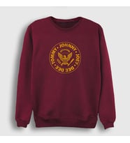Presmono Unisex Bordo Logo V2 Ramones Sweatshirt 170312tt (Bordo)