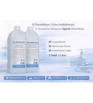 El Dezenfektanı 1 Litre Antibakteriyel El Temizleme Solüsyonu 2 Adet
