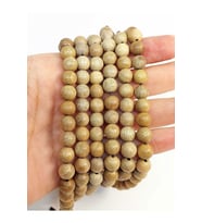 Bileklik Boy Ud Ağacı Ahşap Yarım Dizi 8mm (45268) (18CM UZUNLUĞUNDADIR)