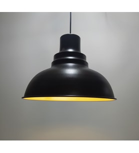 MYLİGHTS RETRO RUSTİK SİYAH  İÇİ ALTIN METAL SARKIT AVİZE