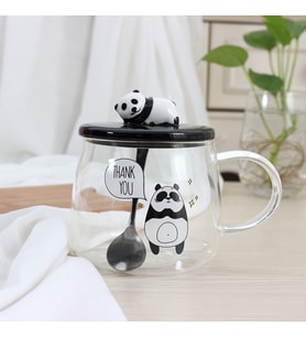 Livava Tembel Panda Cam Kupa, 9x8,5