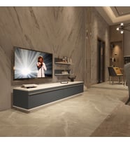 Decoraktiv Eko 4B Mdf Std Tv Ünitesi Tv Sehpası - Parlak Beyaz (Beyaz - Antrasit)