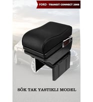 transit connect2008 kol dayama Lüks geniş model Siyah Yastıklı Deri