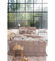 Motto Cotton Comfort Çift Kişilik Bej (Gri)