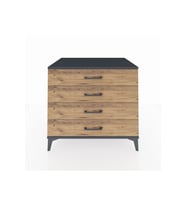Kronos Şifonyer 4 Çekmeceli 88x59x80 Antrasit-Çam