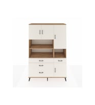 Hyperion Gardrop 9 Raflı 4 Çekmeceli 4 Kapaklı 132x44x195 Çam-Aytaşı