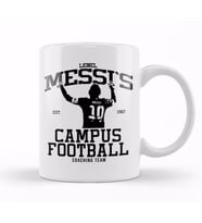 Lionel Messi Messi's Campus Football Coaching Team Kupa Bardak Porselen
