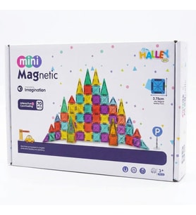 Magnet Mini Yapı Blok Seti 70 Parça - 3.75 cm Eğitici Manyetik Bloklar