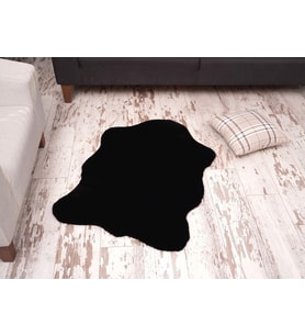Tappeto Rex Dekoratif Post Peluş Siyah