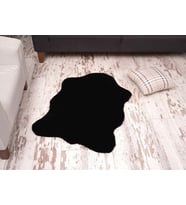 Tappeto Rex Dekoratif Post Peluş Siyah