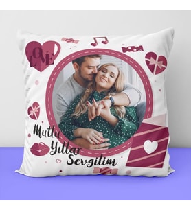Yeni Yıl Resim Baskılı Yastık-8
