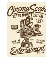 Cinema Scope Tablo Ahşap Poster Dekoratif