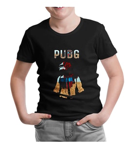 PUBG - Red Storm Siyah Çocuk Tshirt