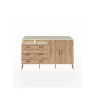 Kronos Konsol 4 Raflı 6 Çekmeceli 2 Kapaklı 176x59x99 Aytaşı-Çam