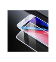 Apple iPhone 8 Uyumlu Zore Anti-Dust Glass Temperli Ekran Koruyucu (Beyaz)