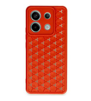 Xiaomi Redmi Note 13 Pro 5g Kılıf Petek Silikon Kapak - Kırmızı