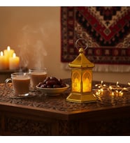 Ramazan Temalı Altıgen Kubbe LED Lamba