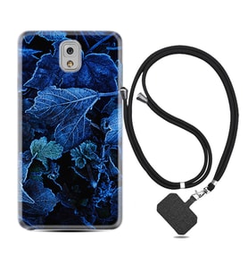 Samsung Note 3 4 5 8 9 20 Ultra 10 Lite Kılıf Boyun Askılı Silikon Blue Foid 1628