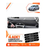 SEAT ALTEA (2010-2015) Uyumlu Ön Torpido Koruma Kılıfı Halısı - Siyah