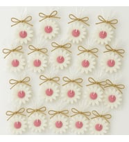 25’li Kişiye Özel Papatya Kokulu Mum – El Yapımı Nikah & Baby Shower Hediyelik Seti (Pembe)