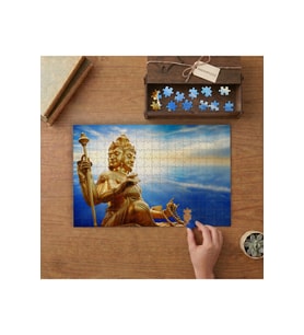 Brahman Tanrısı Tasarımı 240 parça Ahşap Puzzle Ahşap Kutuda MP00412