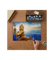 Brahman Tanrısı Tasarımı 240 parça Ahşap Puzzle Ahşap Kutuda MP00412