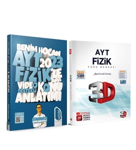 Benim Hocam 2023 AYT Fizik Konu ve 3D Soru Bankası Seti 2 Kitap