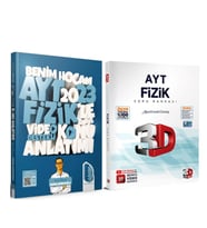 Benim Hocam 2023 AYT Fizik Konu ve 3D Soru Bankası Seti 2 Kitap