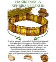 Üretici Sertifikalı Iri Sarı Baltık Doğal Damla Kehribar Rolex Bileklik (Çok Renkli)