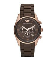 Emporio Armani AR5890 Erkek Kol Saati (Kahverengi)