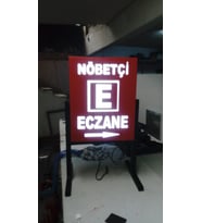 Eczane Dubası 3D Ledli Işıklı Duba Şarjlı Akülü Duba Çift Taraflı