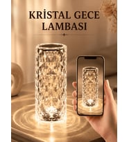 Kristal Dokunmatik Ve Kumandalı Masa Ve Gece lambasI