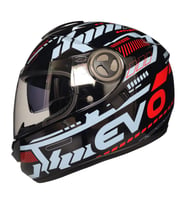 Motosiklet Kaskı Ce Onaylı Full Face Abs Materıal Güneş Vizörlü Kask Evo Red