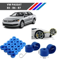 Otozet - VW Passat Bijon Civata Kapağı Mavi Renk 20 Adetli Set 17mm 1K06011739B9