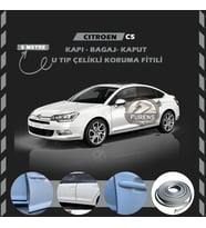 Citroen C5 Oto Araç Kapı Koruma Fitili 5metre Parlak Gri Renk