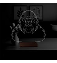 Luvivia Goril Gorilla 3D Lamba - Masa Gece Lambası