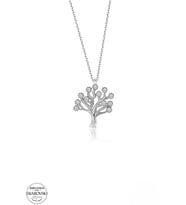 SWAROVSKİ TAŞLI  ZİRCONİA AĞAÇ 925 AYAR GÜMÜŞ KOLYE