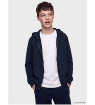 LCW Kids Lacivert Kapüşonlu Erkek Çocuk Fermuarlı Sweatshirt