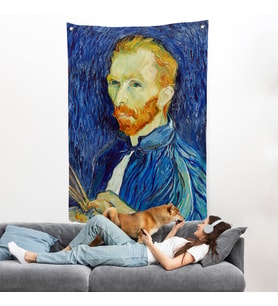 Vincent van Gogh - Otoportre Duvar Örtüsü-7456