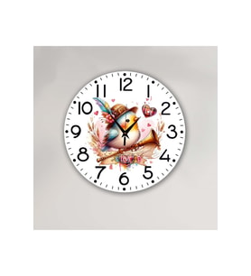 bilge Tasarım Çocuk odası Duvar Saati 30 x 30 CM (Karışık)