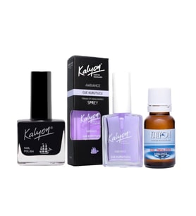 Kalyon Oje 213 + Oje Kurutucu Sprey 17 Ml + Oje Çözücü