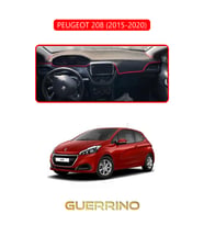 PEUGEOT 208 (2015-2020)TORPİDO KORUMA HALISI KIRMIZI KENAR