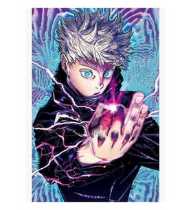 Satoru Gojo - Jujutsu Kaisen Renkli Manga Panel Tablo Ahşap Poster Dekoratif