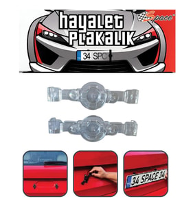 Hayalet plakalık şeffaf polikarbon / DAPLY10
