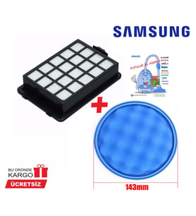 Samsung Uyumlu DJ63-01285A Hepa Filtre Seti (140 mm)