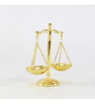 Dekoratif Gold Adalet Terazisi