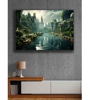 Koç stüdyo Modern tasarım kanvas tablo 50x70 (Çok Renkli)