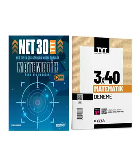 Aromat Yayınları TYT Matematik 30 Net Model Sorular ve Marka 3 x 40 Deneme Seti 2 Kitap