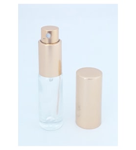 BOŞ PARFÜM ŞİŞESİ 4 ML (5 ADET) SARI METAL SPREY VE KAPAK BOŞ