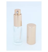 BOŞ PARFÜM ŞİŞESİ 4 ML (5 ADET) SARI METAL SPREY VE KAPAK BOŞ